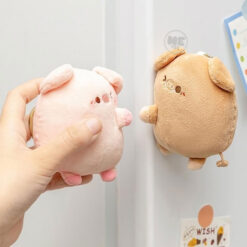 عروسک پولیشی آویز دار مگنتی جفت طرح خوک