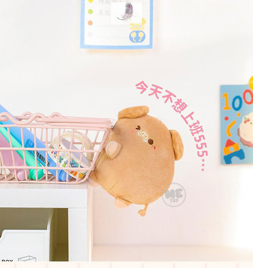 عروسک پولیشی آویز دار مگنتی جفت طرح خوک