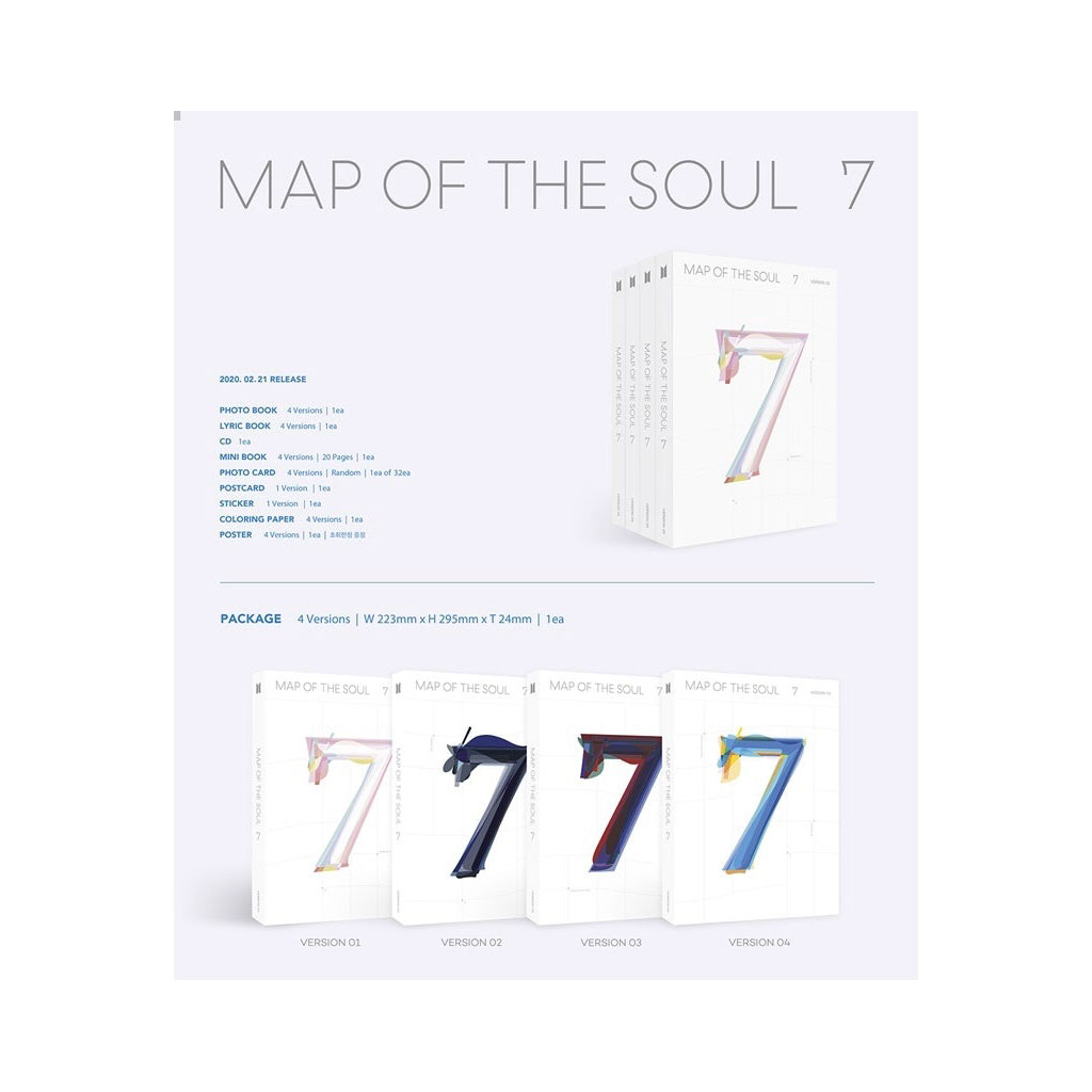 آلبوم Map Of The Soul 7 از BTS ورژن 01