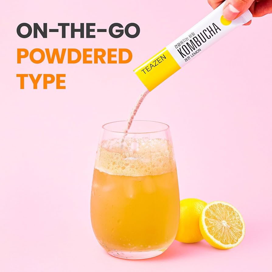 پودر ساشه ای نوشیدنی کامبوچا لیمویی کره ای