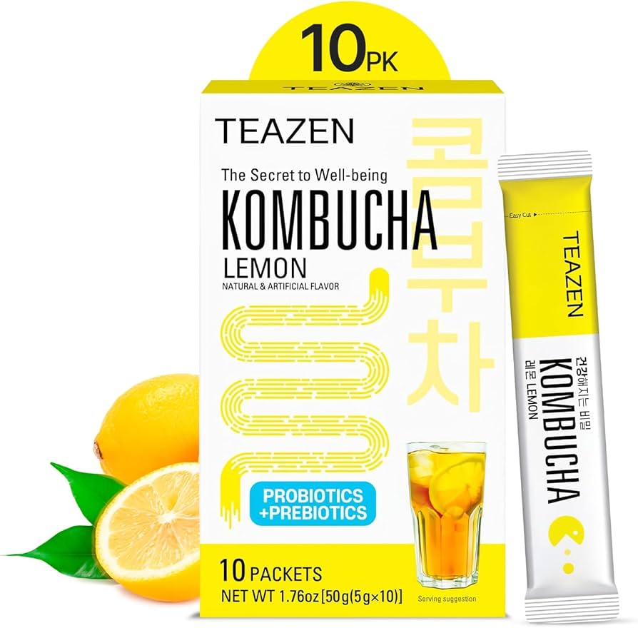 پودر ساشه ای نوشیدنی کامبوچا لیمویی کره ای