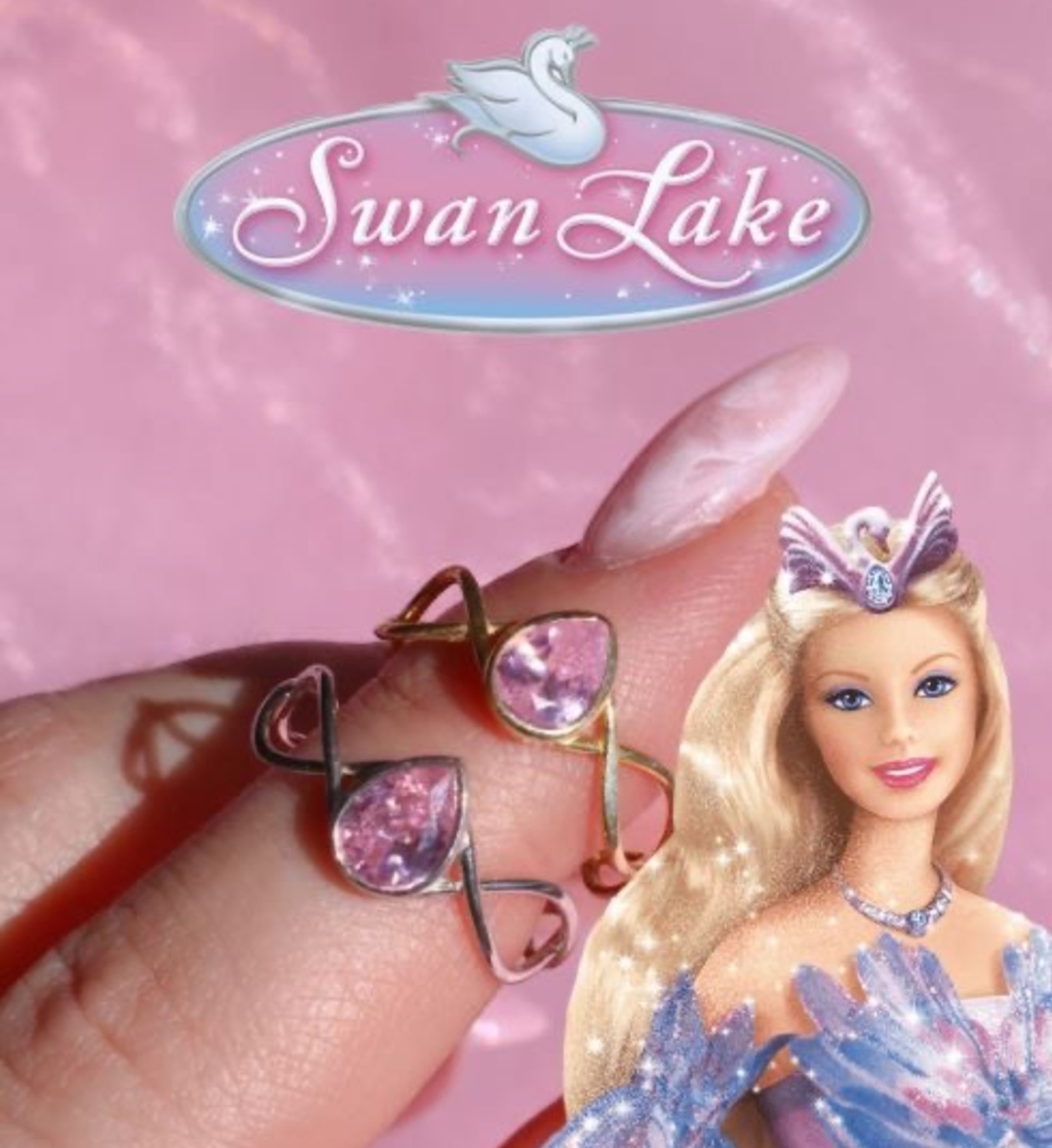 انگشتر تاج باربی دریاچه قو