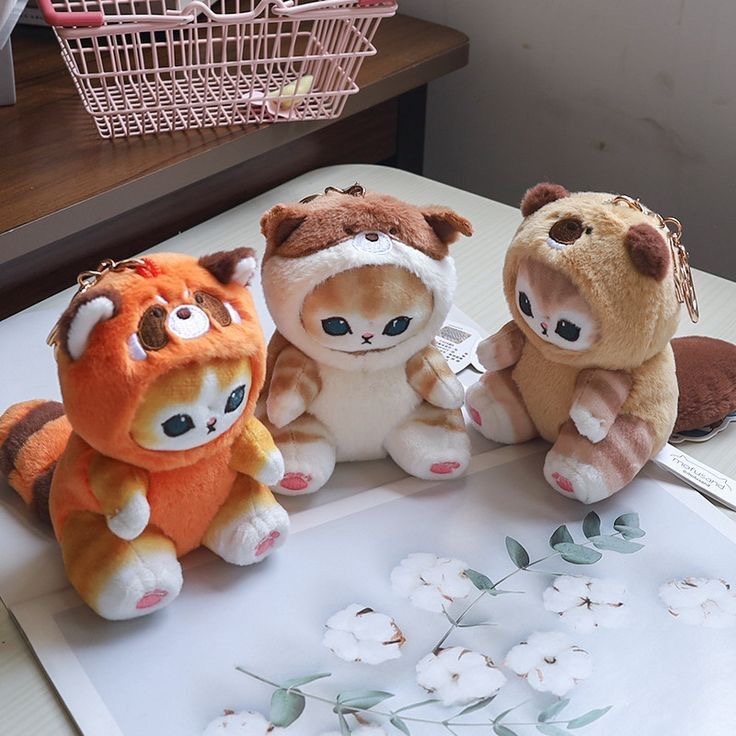 آویز پولیشی پیشی لباس خرسی - تصویر 5