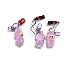 آویز لابوبو با لباس خرگوشی و کوکاکولا - بنفش