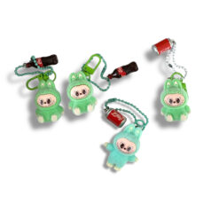 آویز لابوبو با لباس خرگوشی و کوکاکولا - سبز