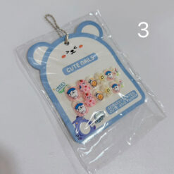 ناخن مصنوعی 12 تایی کارتونی - شماره 3 خرس صورتی