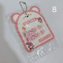 ناخن مصنوعی 12 تایی کارتونی - شماره 8 کیتی