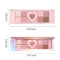 پالت سایه قلب Miss Lara - ابعاد