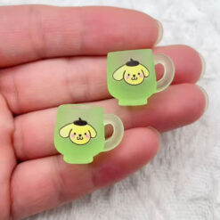 مینی لیوان رزینی شب‌تاب با طرح‌های سانریو - پوم پوم