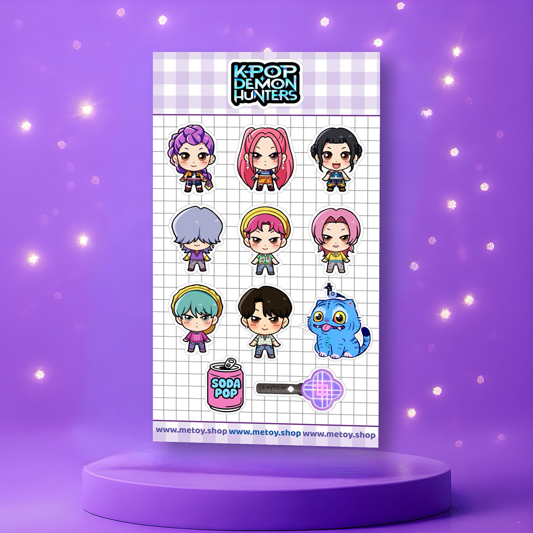 پک استیکر شکارچیان کیپاپ