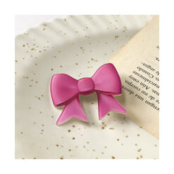 Alternative view of گیره مو استیکر پاپیون صورتی