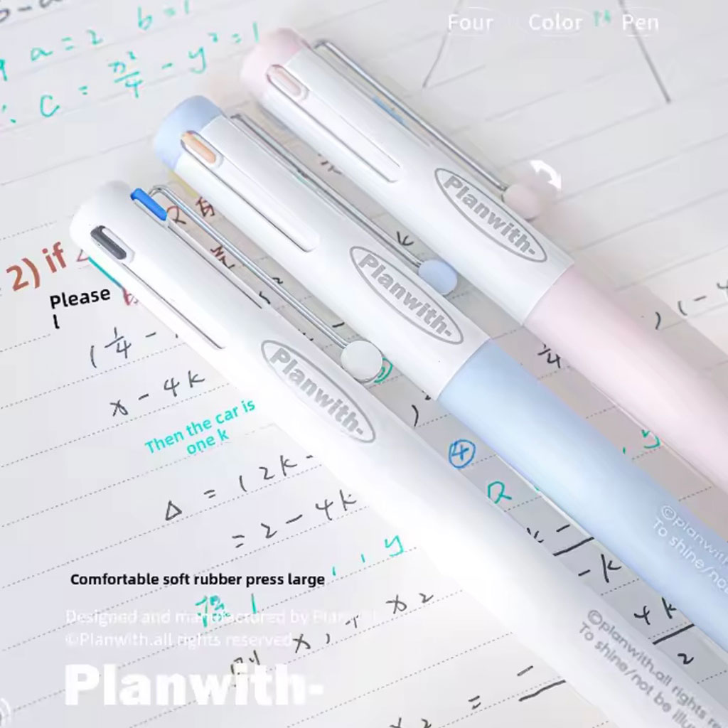 خودکار ژلهای ۴ رنگ Planwith